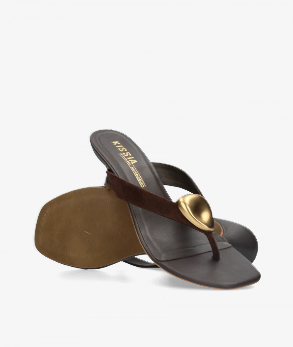 Sandalias Kissia  RSP-11547  JOPA-12 en marrón