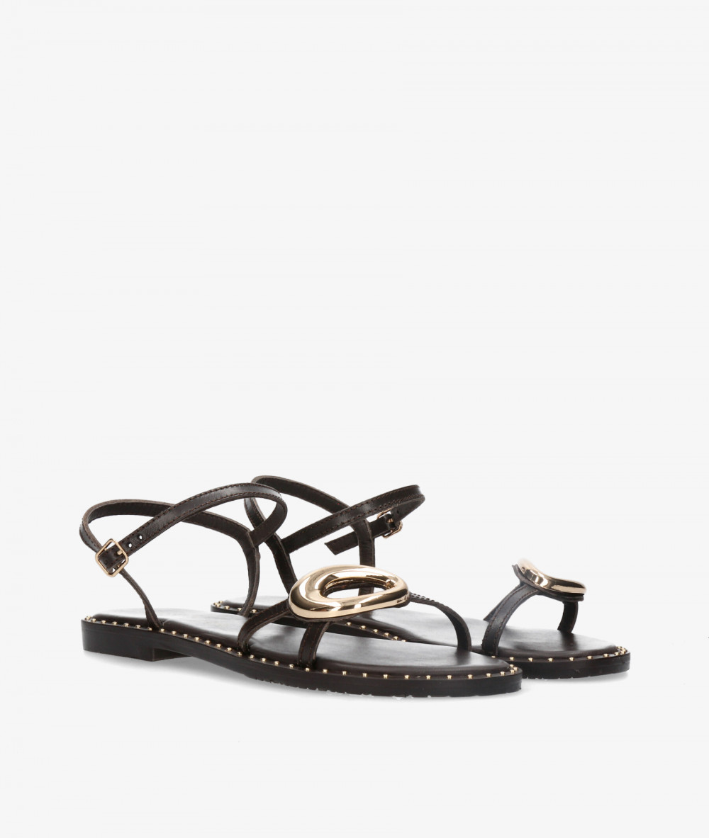 Sandalias Kissia  RSP-11492  JOPA-13 en marrón