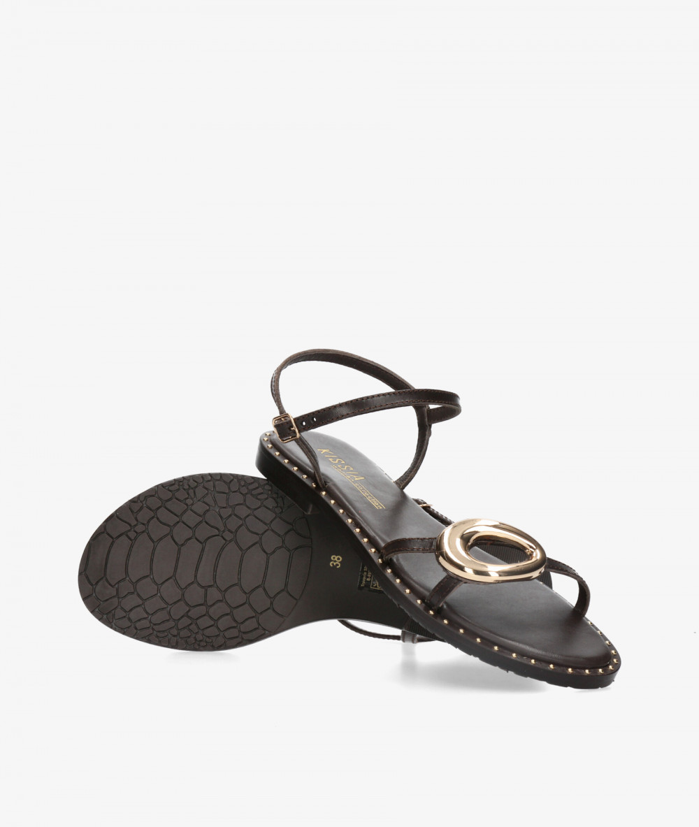 Sandalias Kissia  RSP-11492  JOPA-13 en marrón