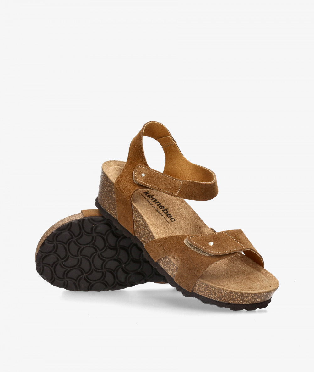 Sandalias Kénnebec  IB-101 en serraje cuero