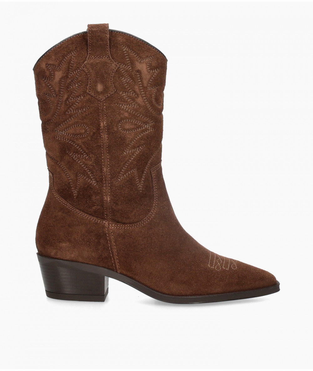 bloom&you Boots  7404 HAYDE in brown split suede