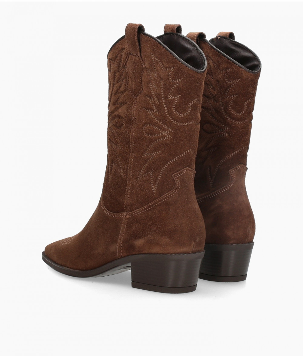 bloom&you Boots  7404 HAYDE in brown split suede