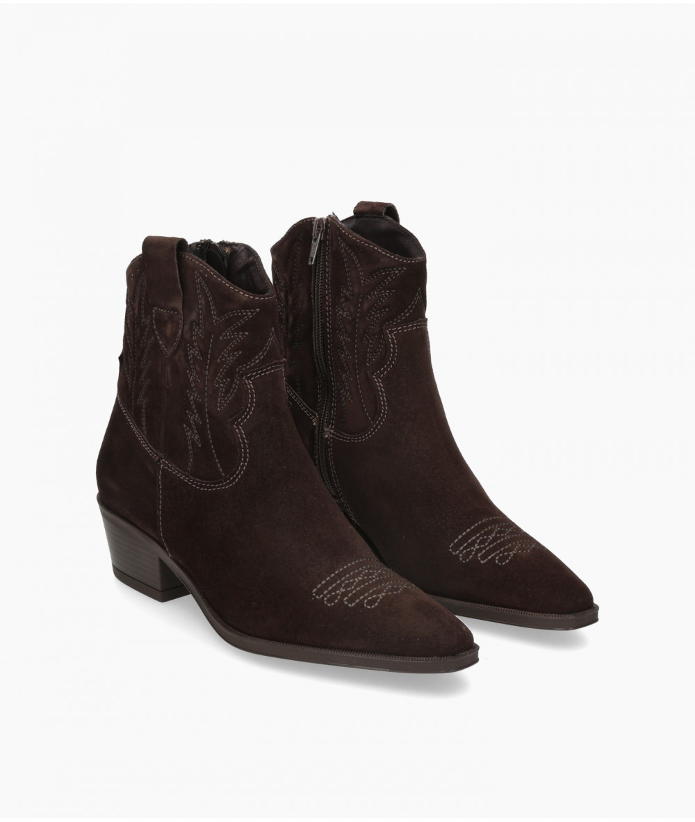 bloom&you Ankle boots  7411 DAISY in brown split suede
