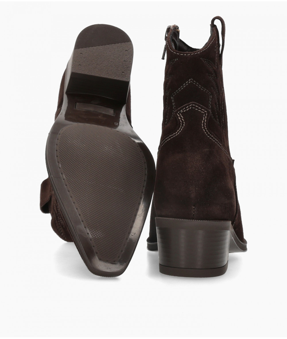 bloom&you Ankle boots  7411 DAISY in brown split suede