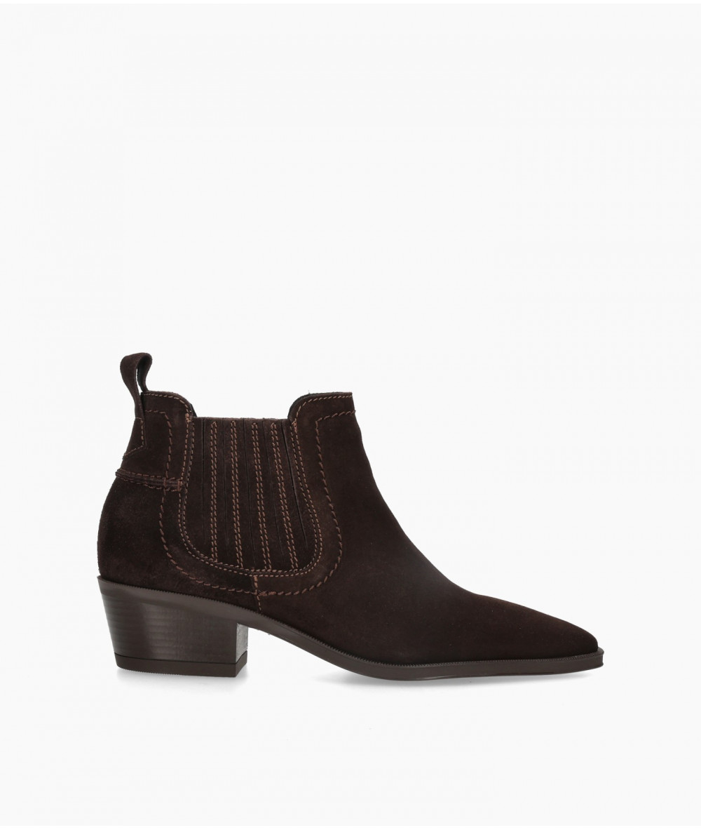 bloom&you Ankle boots  7407 LOANA in brown split suede