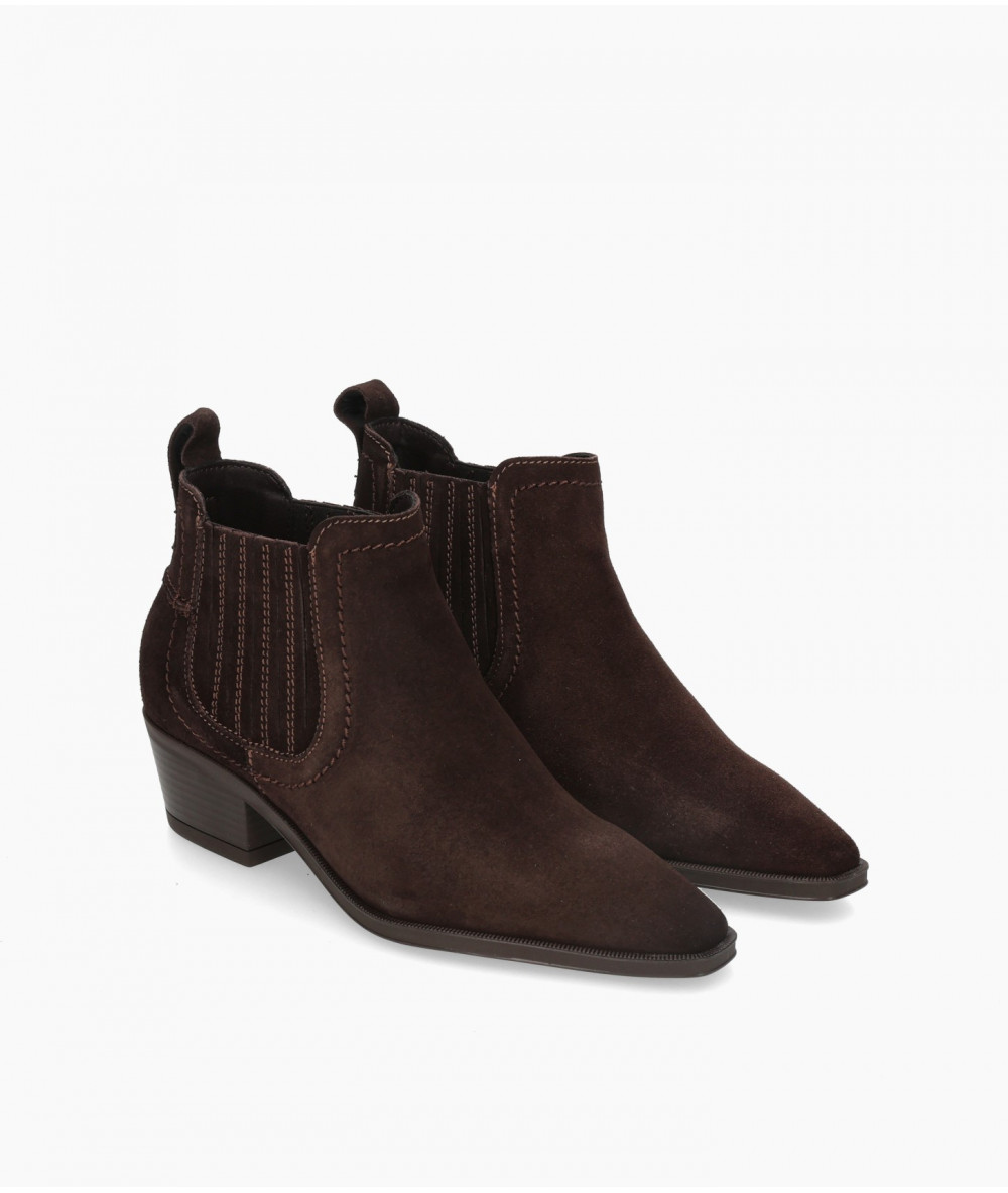 bloom&you Ankle boots  7407 LOANA in brown split suede
