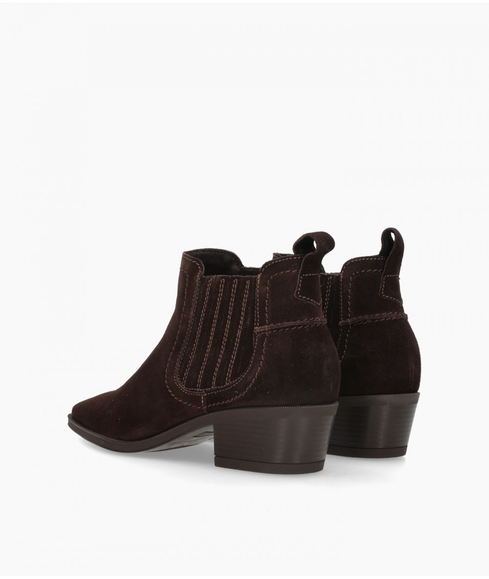 bloom&you Ankle boots  7407 LOANA in brown split suede