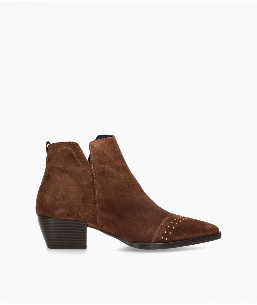 bloom&you Ankle boots  7538 SETIEN in brown split suede