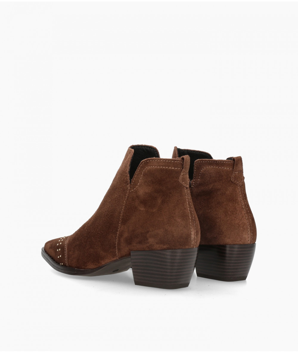 bloom&you Ankle boots  7538 SETIEN in brown split suede