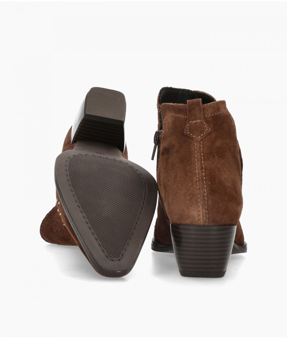 bloom&you Ankle boots  7538 SETIEN in brown split suede