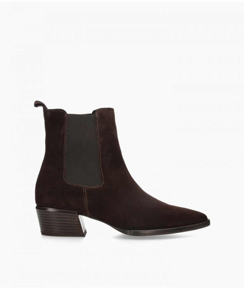 bloom&you Ankle boots  7536 MELIDE in brown split suede