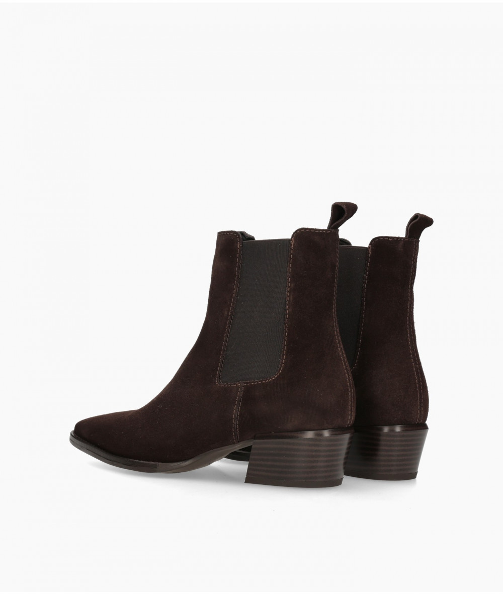 bloom&you Ankle boots  7536 MELIDE in brown split suede