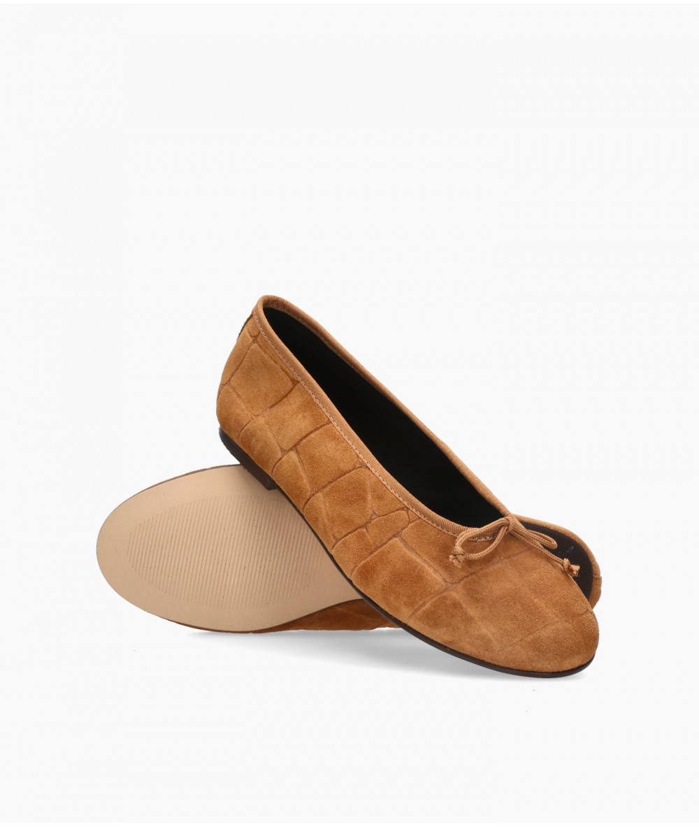 bloom&you Ballerinas ALLISON in leather split suede
