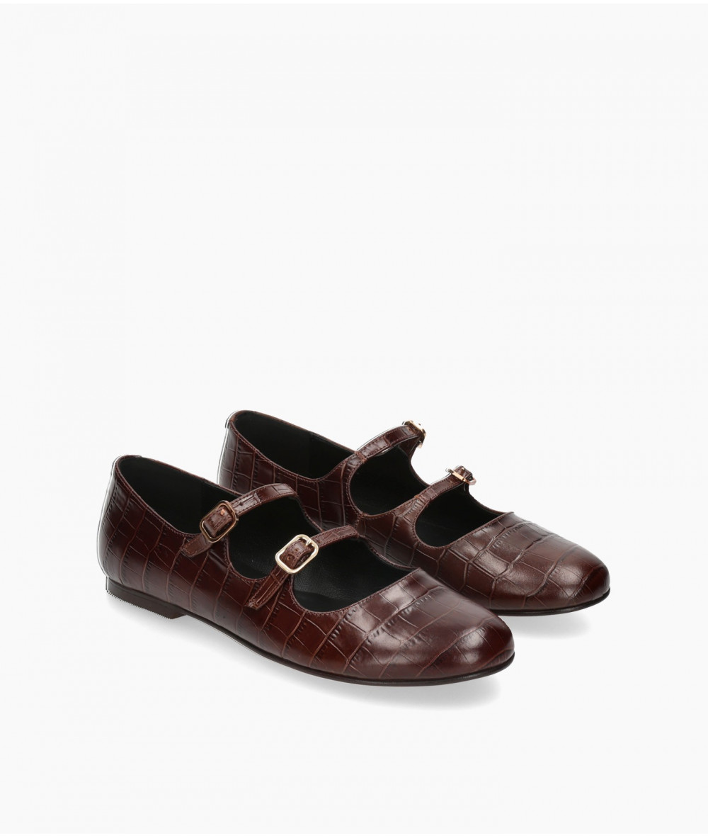 bloom&you Mercedes MERCEDES DOBLE in brown croc print