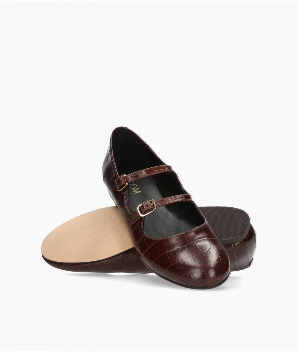 bloom&you Mercedes MERCEDES DOBLE in brown croc print