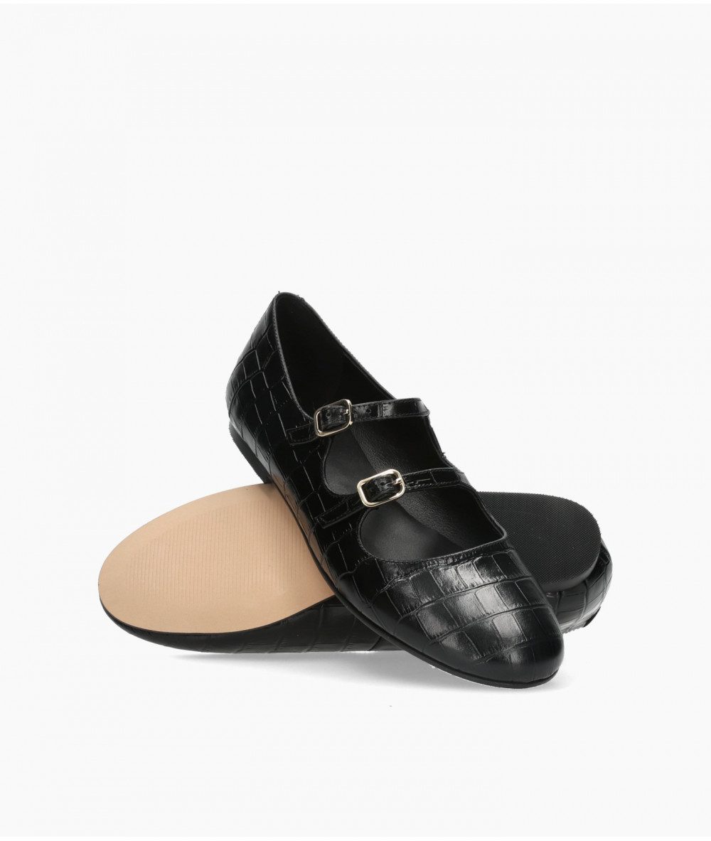 bloom&you Mercedes MERCEDES DOBLE in black croc print