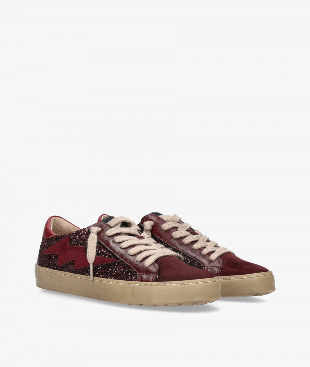 Deportivos Corina  M6500 en burdeos