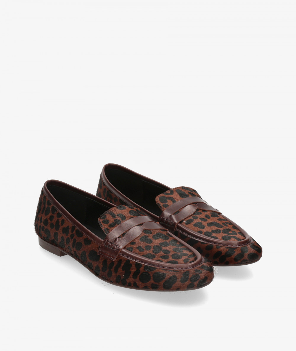Mocasines BLOOM CLAUDIA en leopardo 