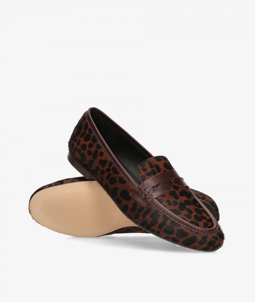 Mocasines BLOOM CLAUDIA en leopardo 