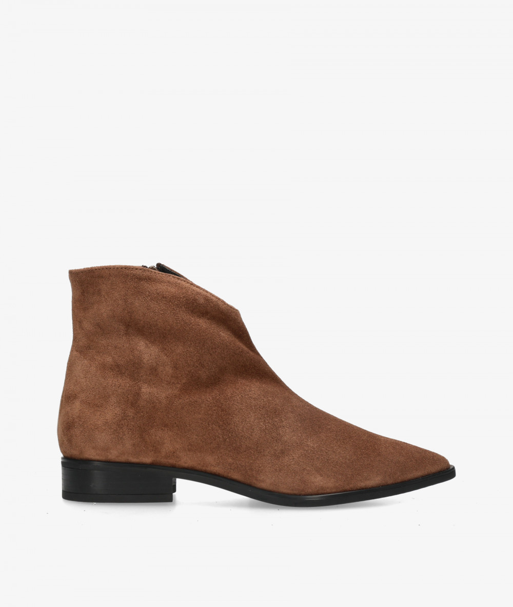 BLOOM Ankle boots  15020 in taupe split suede