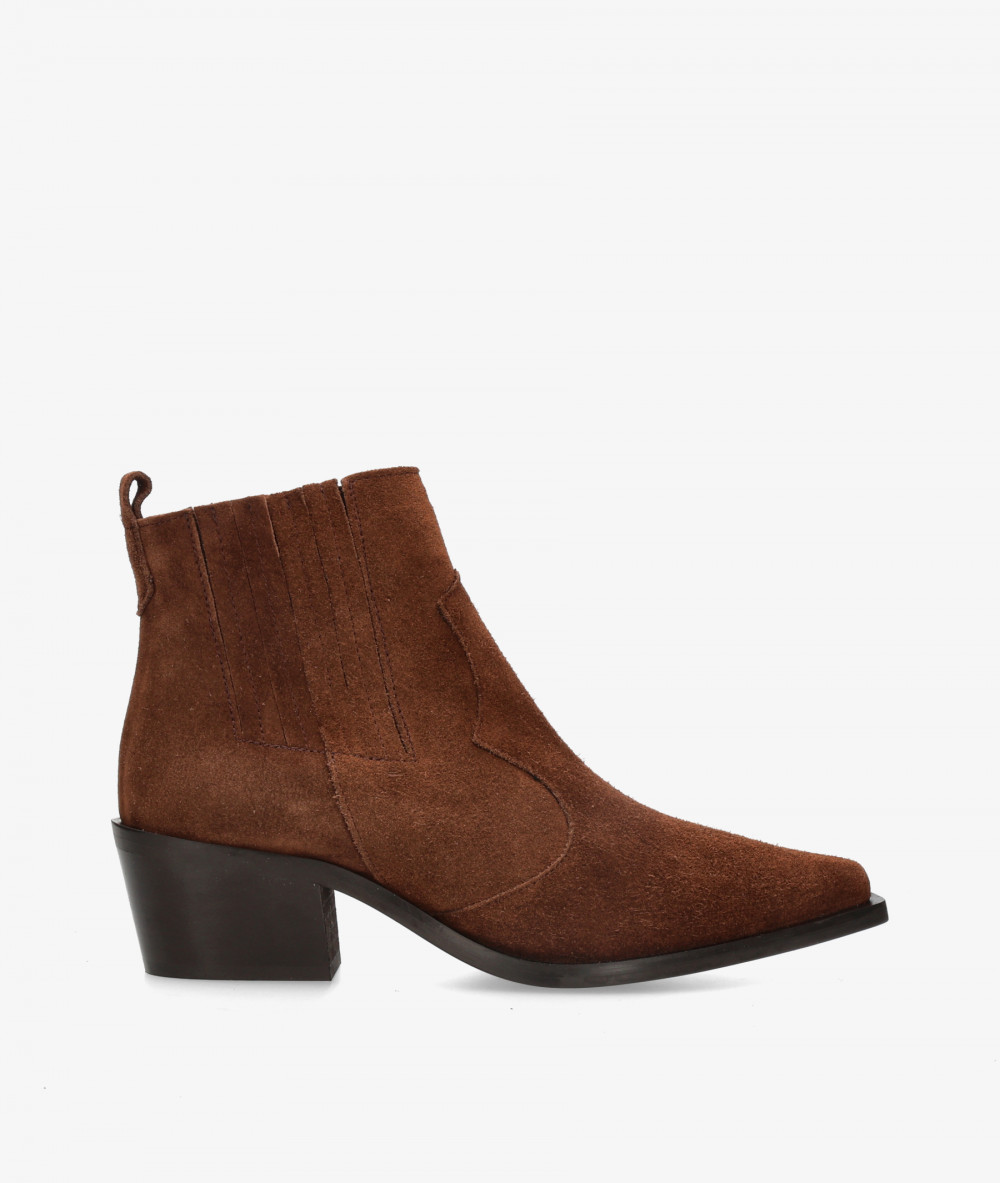 BLOOM Ankle boots  5812 in leather split suede