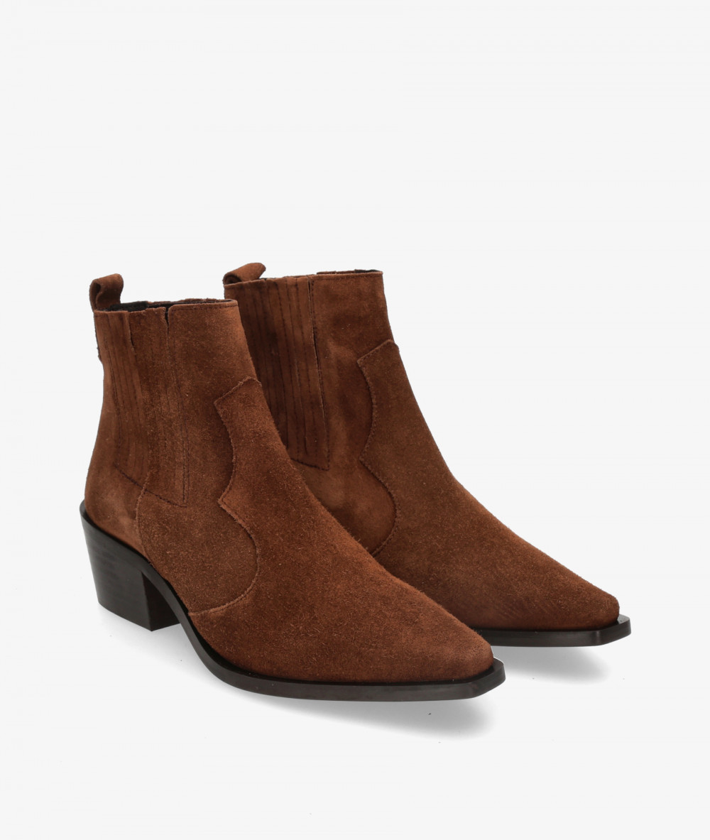 BLOOM Ankle boots  5812 in leather split suede