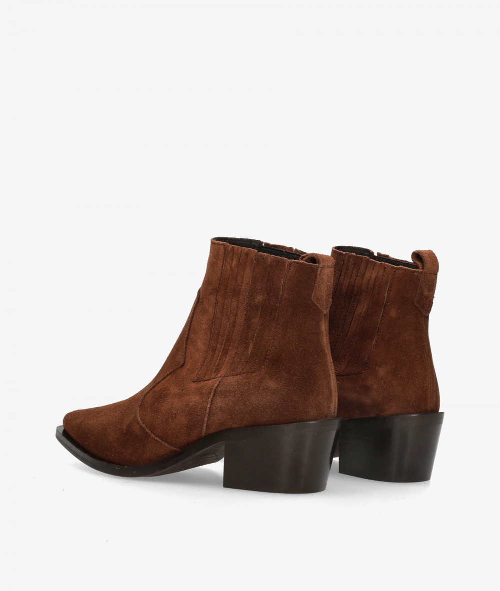 BLOOM Ankle boots  5812 in leather split suede
