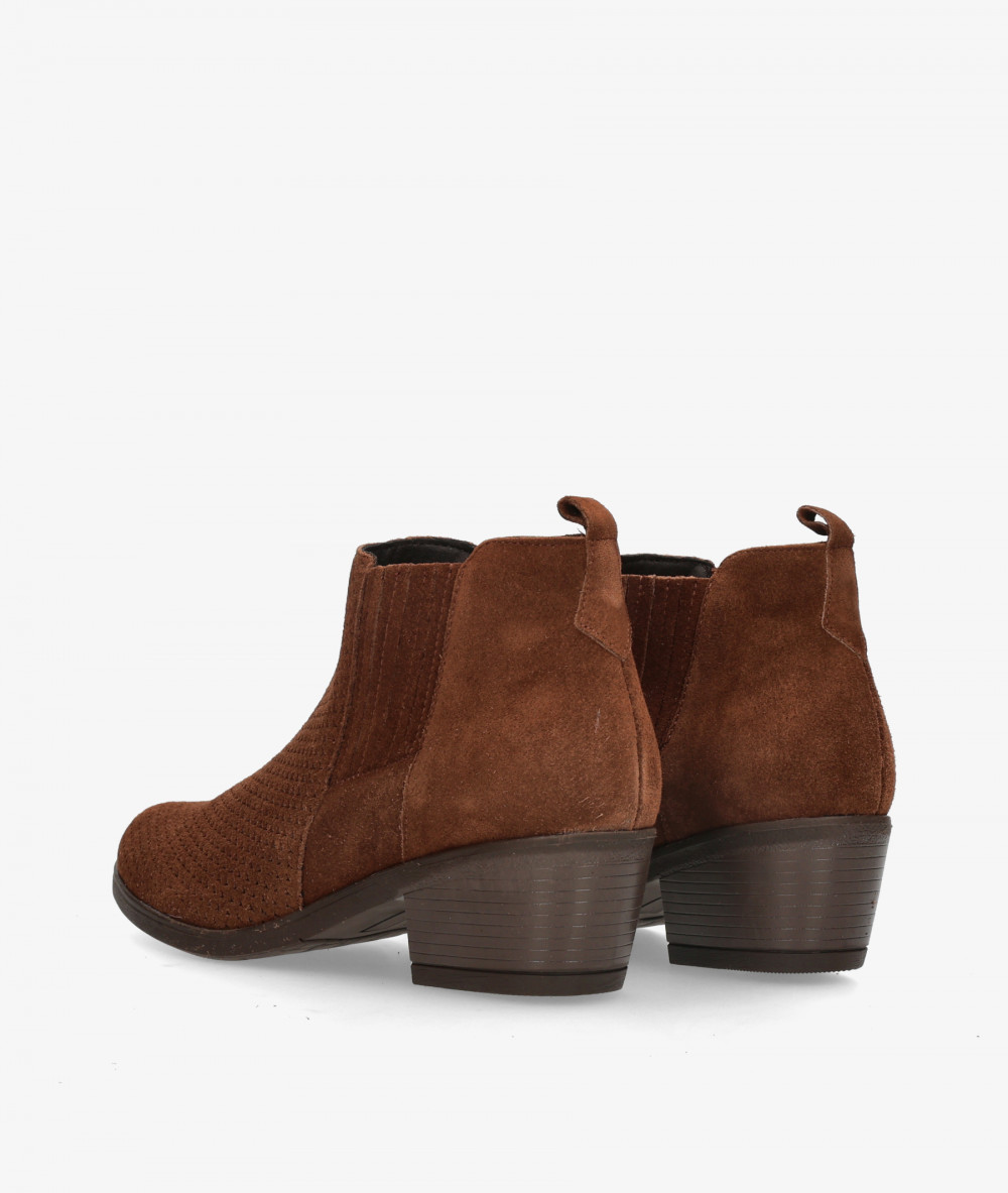 BLOOM Ankle boots  ATENEA in leather split suede