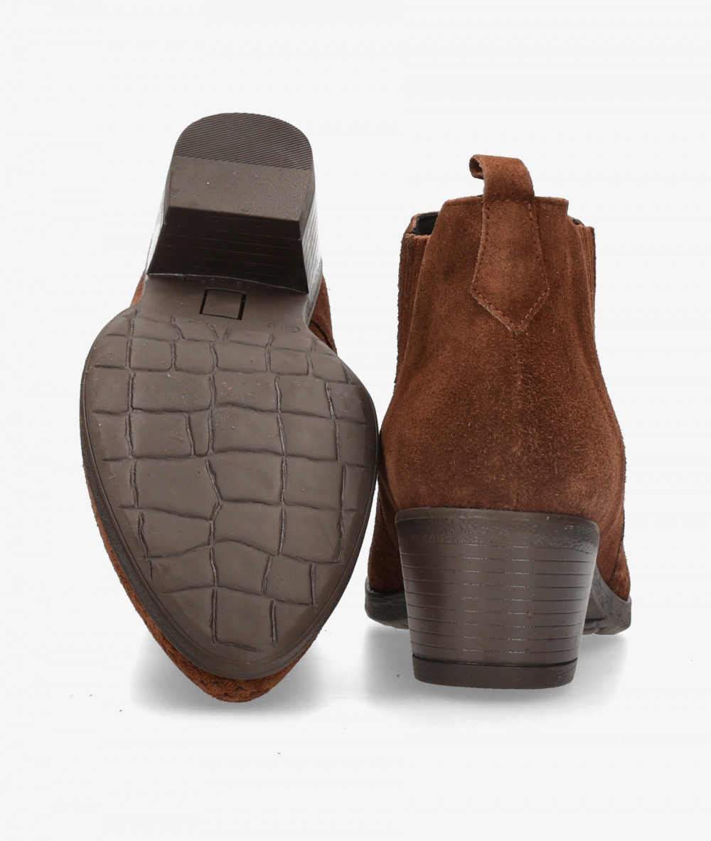 BLOOM Ankle boots  ATENEA in leather split suede