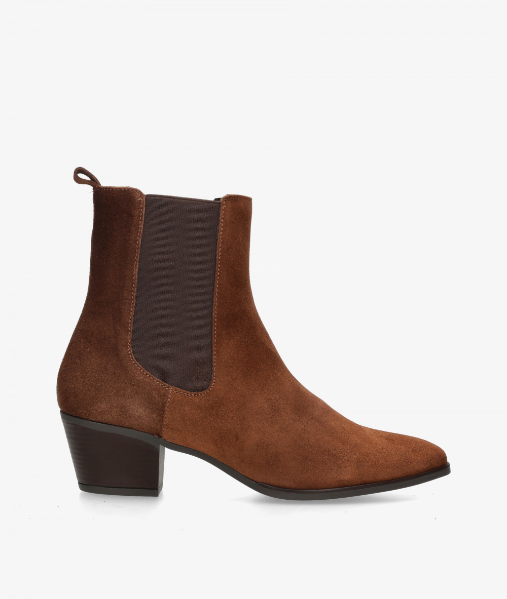 BLOOM Ankle boots  49001 in leather split suede