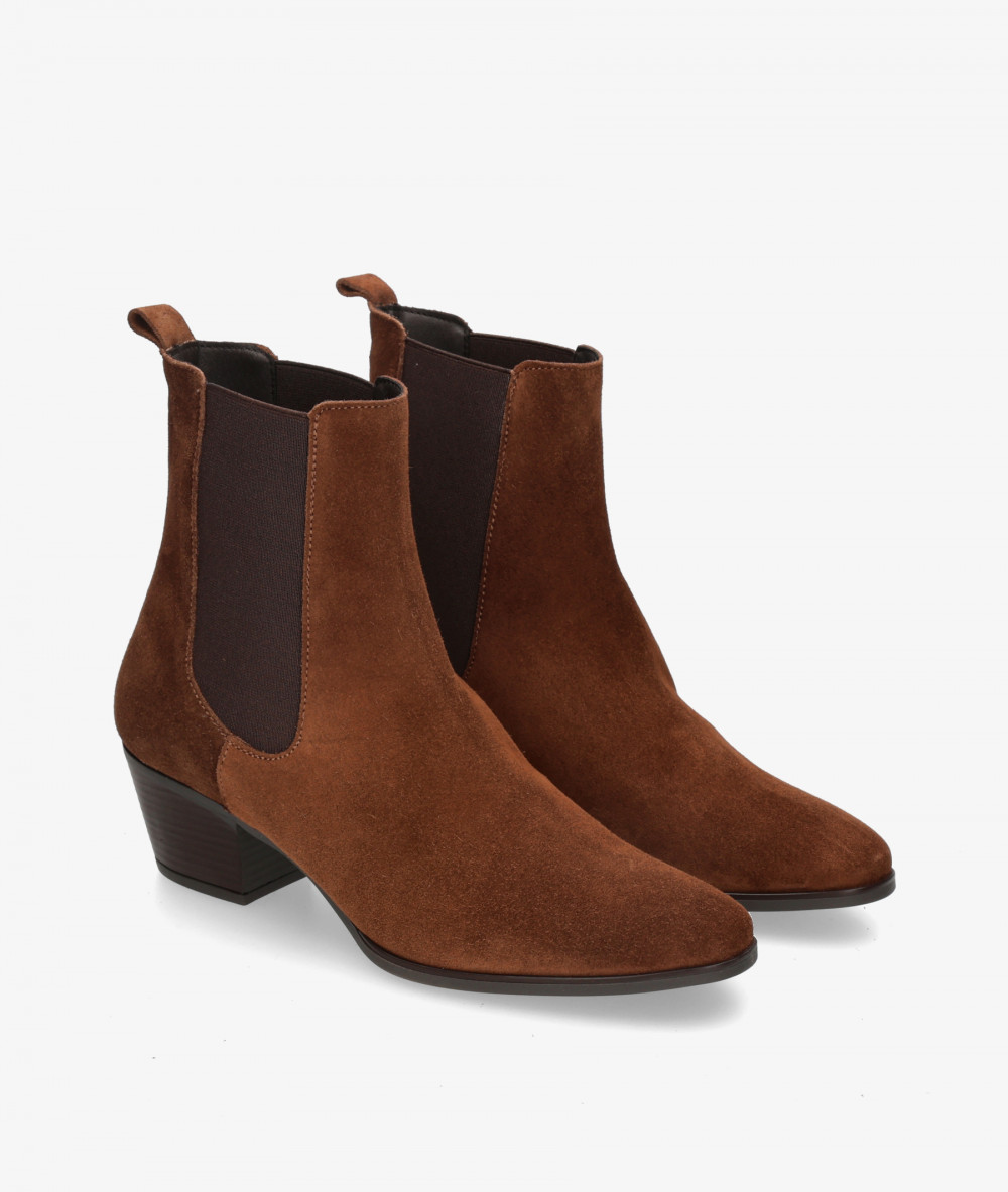 BLOOM Ankle boots  49001 in leather split suede