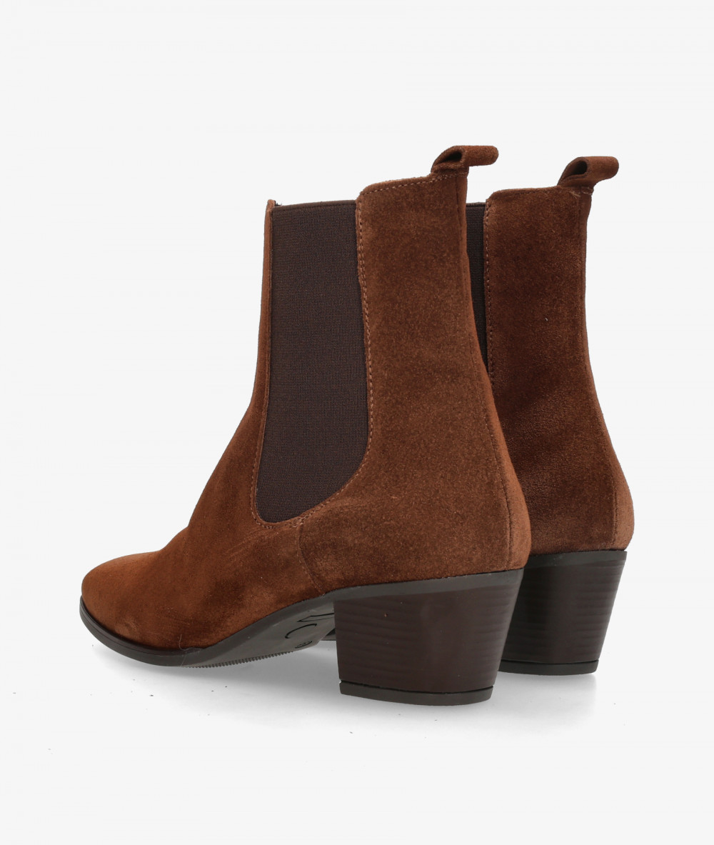 BLOOM Ankle boots  49001 in leather split suede