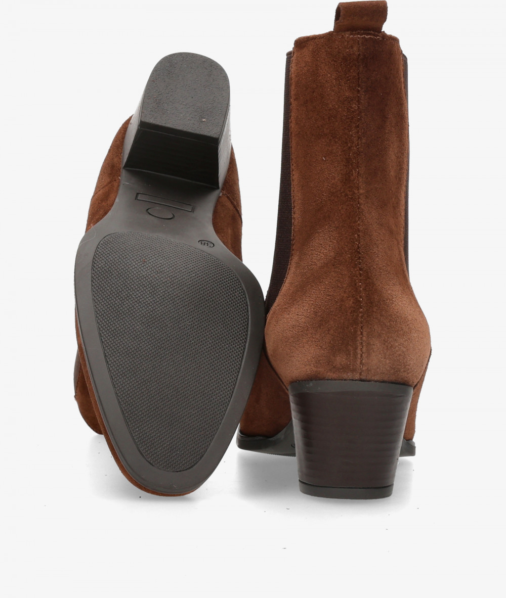 BLOOM Ankle boots  49001 in leather split suede