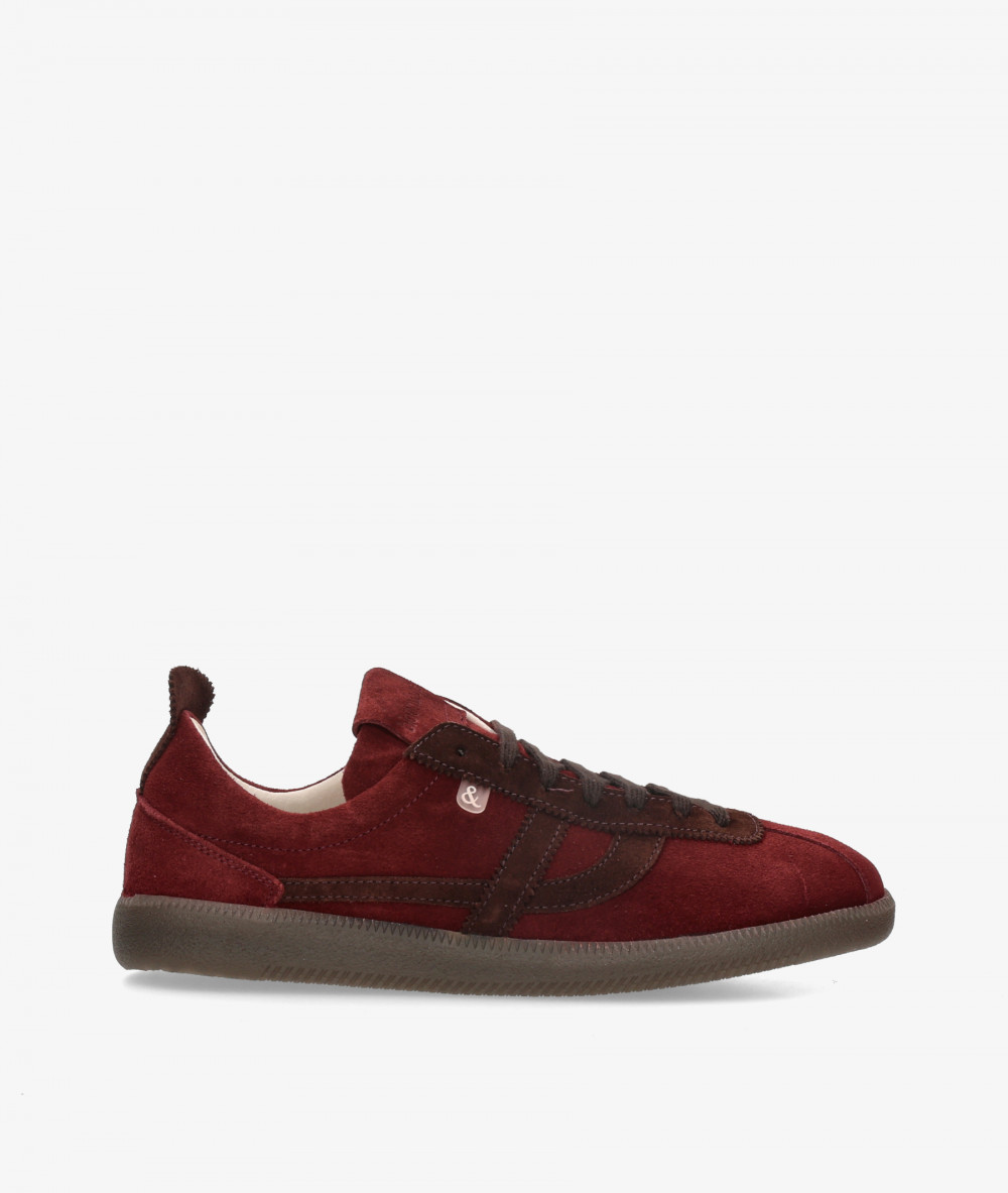 BLOOM Sneakers  BLOMY in burgundy split suede