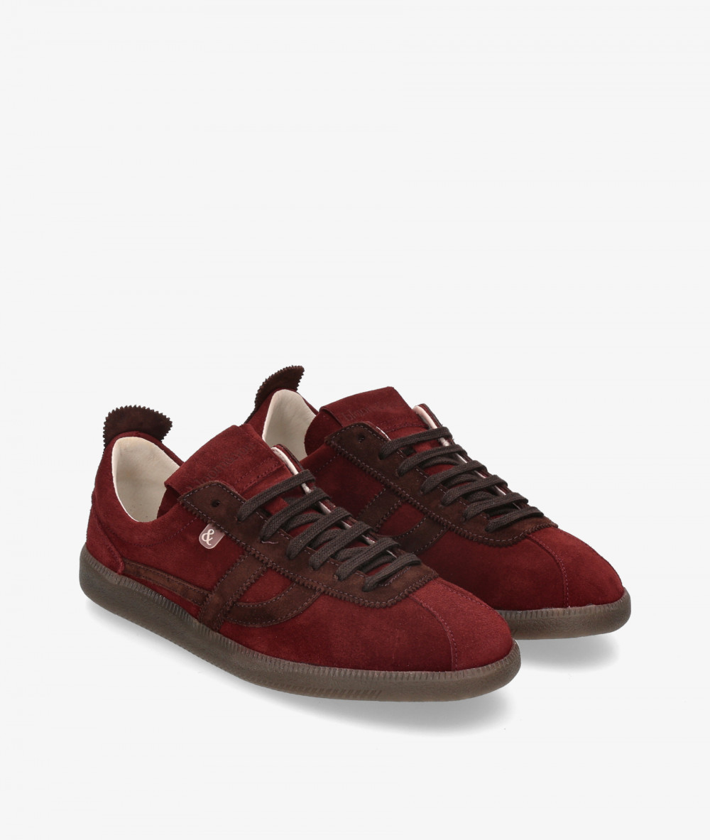 BLOOM Sneakers  BLOMY in burgundy split suede