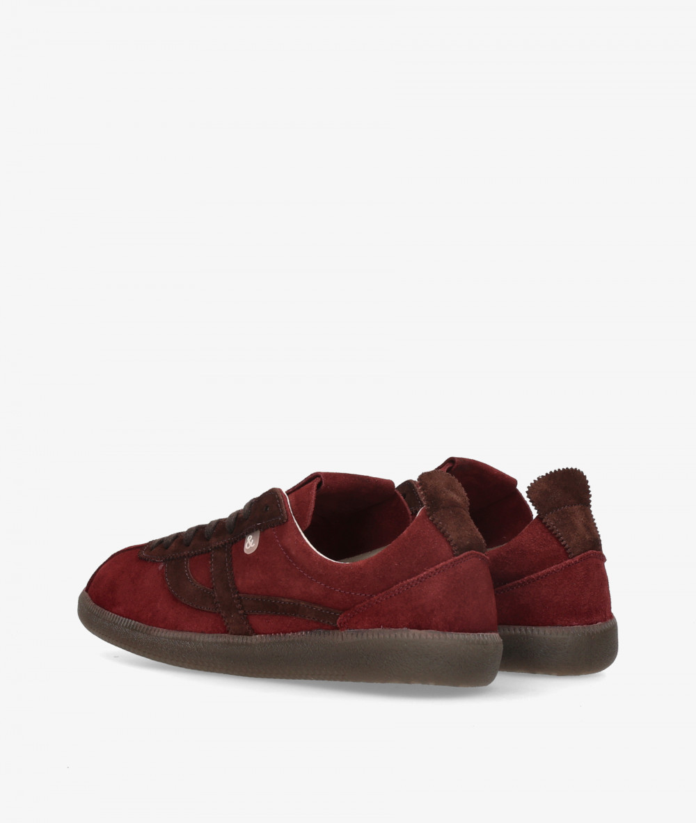 BLOOM Sneakers  BLOMY in burgundy split suede