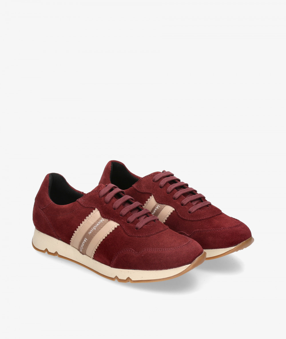 BLOOM Sneakers  SNEAKERS 2 in burgundy split suede