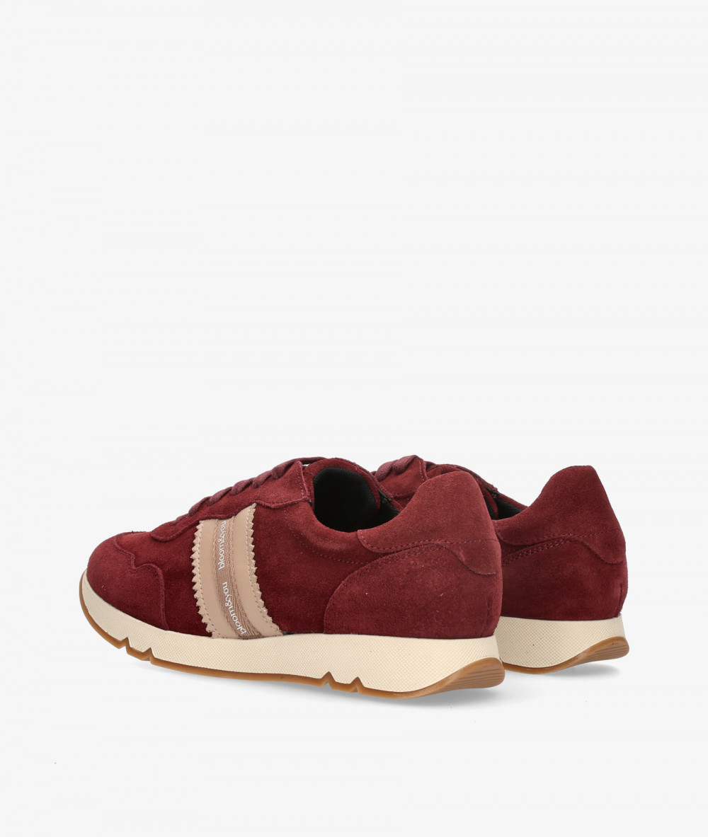 BLOOM Sneakers  SNEAKERS 2 in burgundy split suede