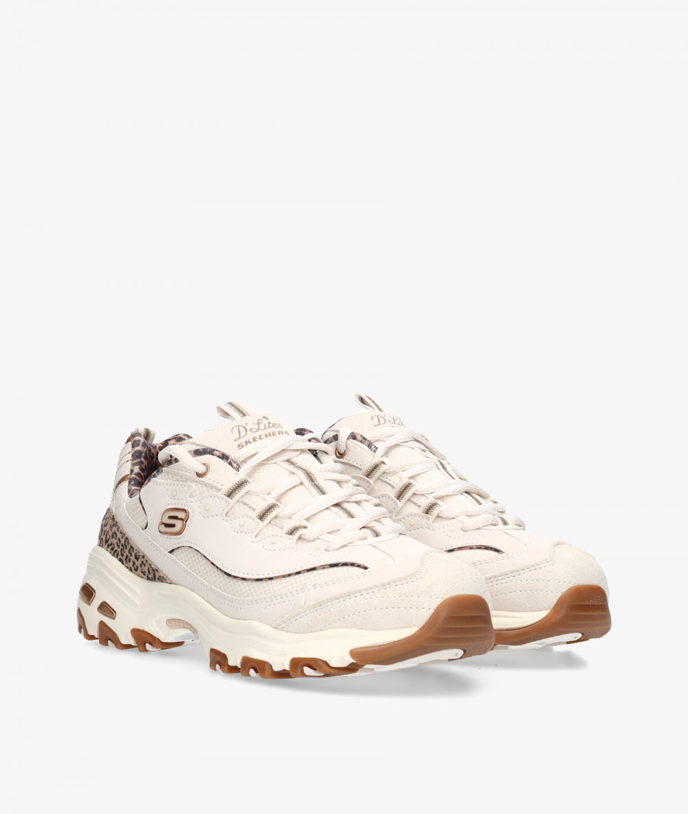 Deportivos Skechers 150877 en hueso