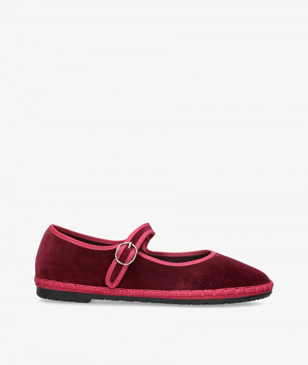 Bailarinas Corina M6590 en BURDEOS TERCIOPELO