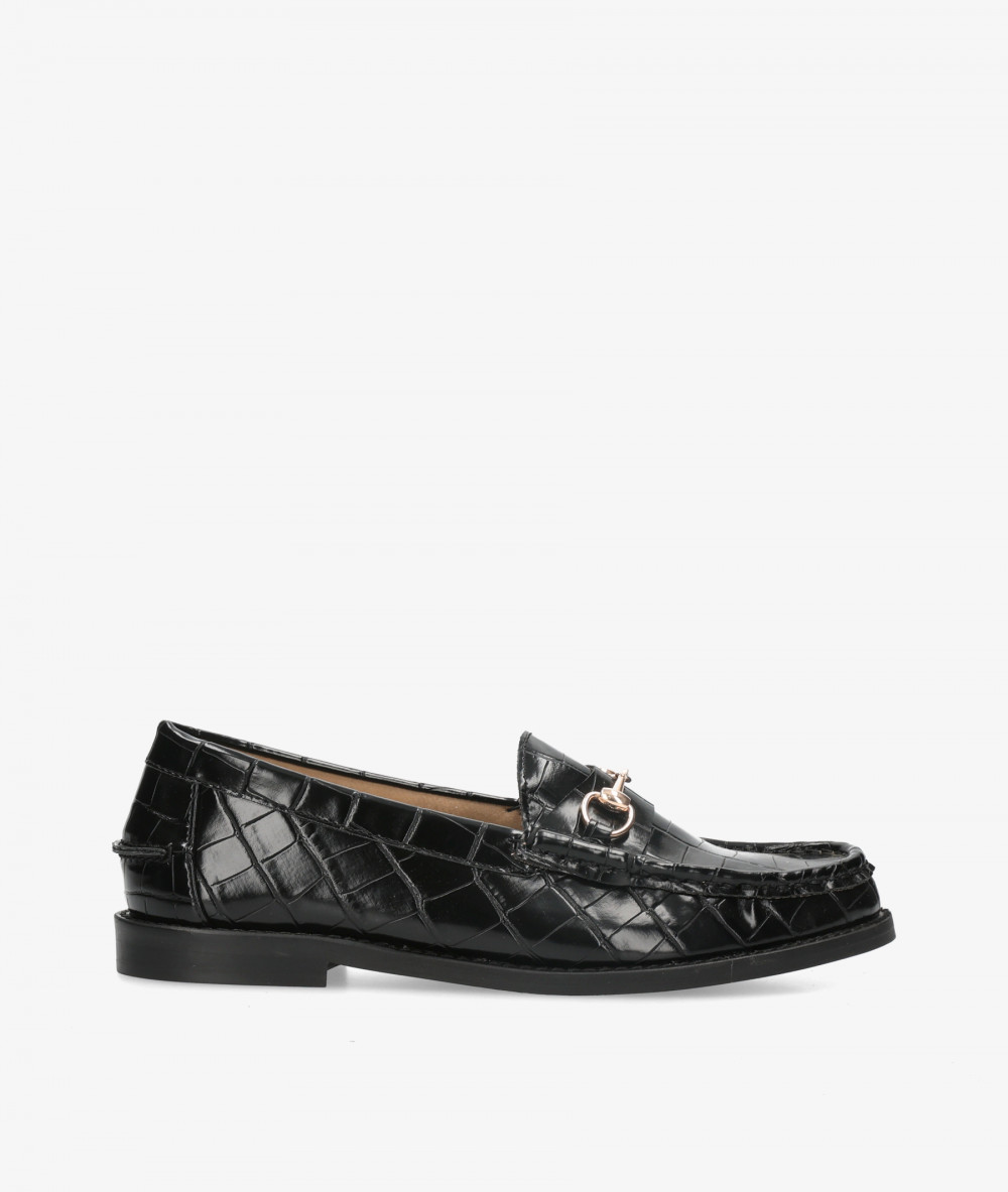 Mocasines Corina M6651 en coco negro
