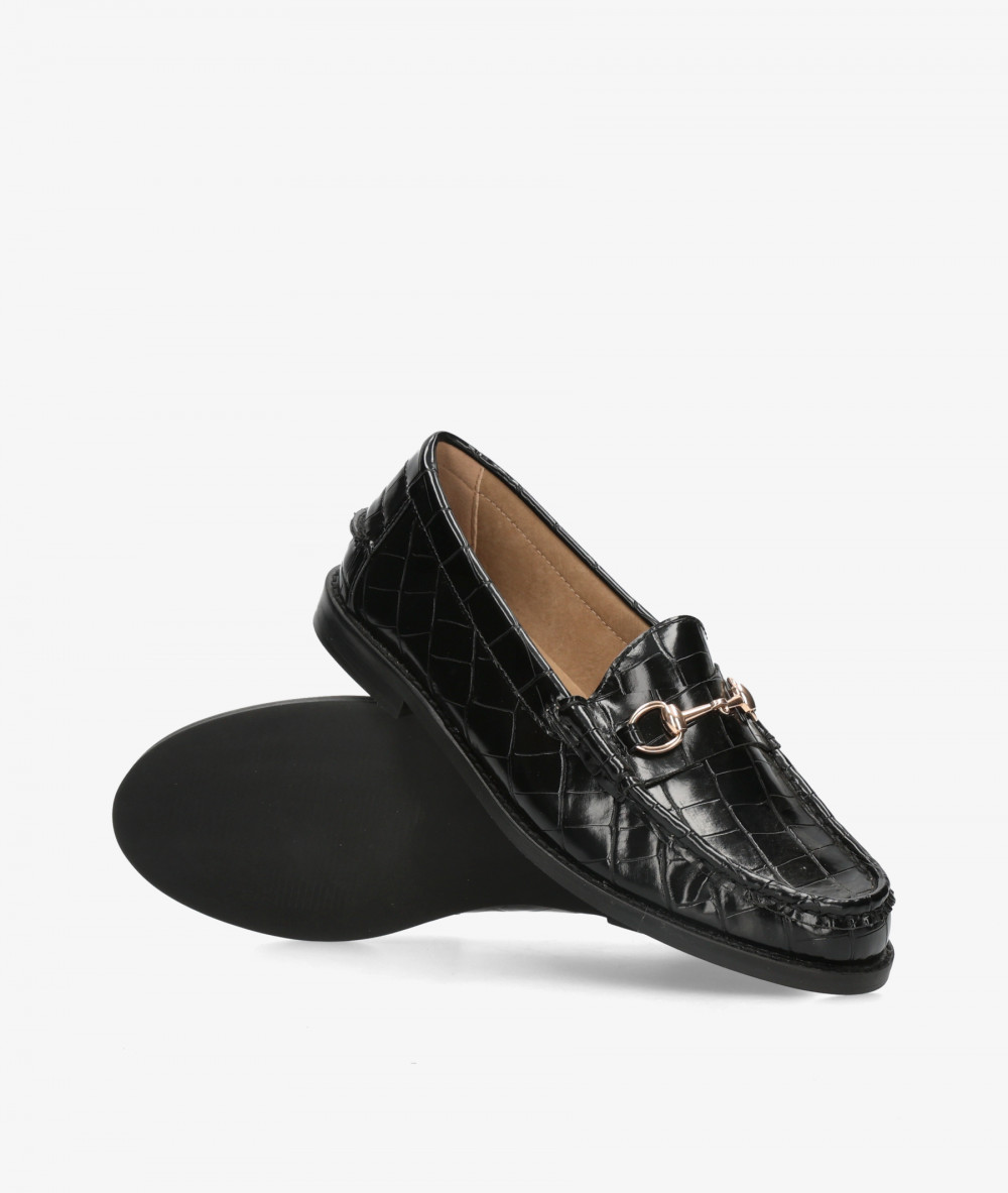 Mocasines Corina M6651 en coco negro