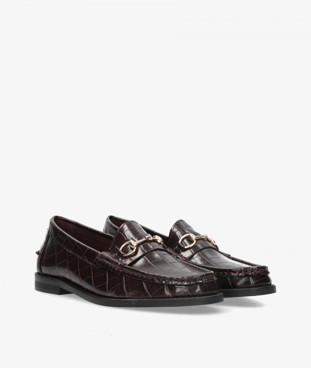 Mocasines Corina M6651 en coco burdeos