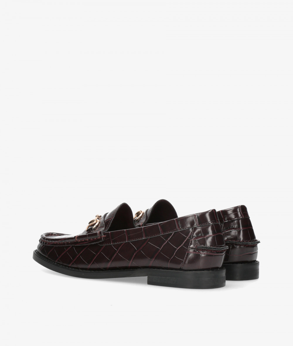 Mocasines Corina M6651 en coco burdeos