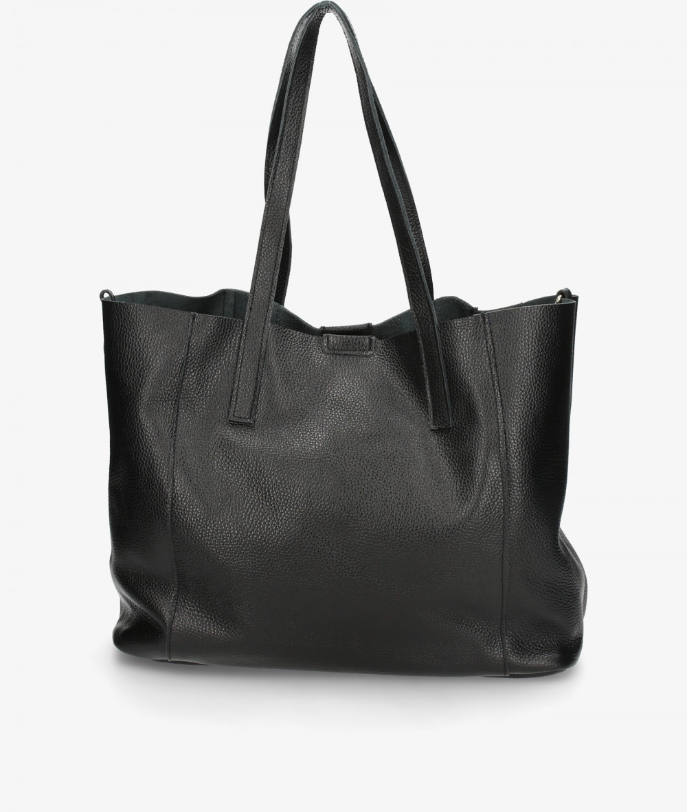 Bolso de piel BLOOM DALLAS en negro