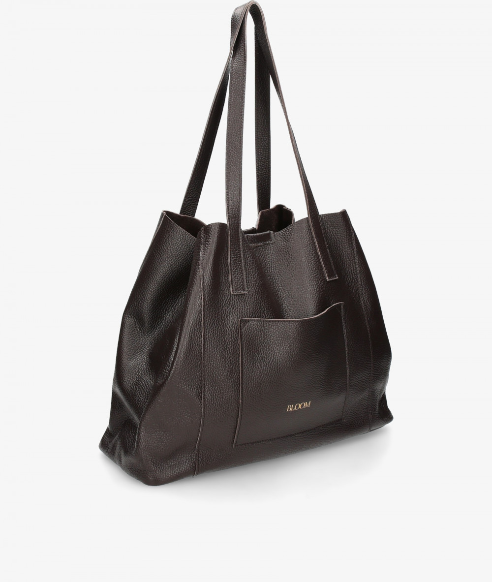 Bolso de piel BLOOM DALLAS en marrón