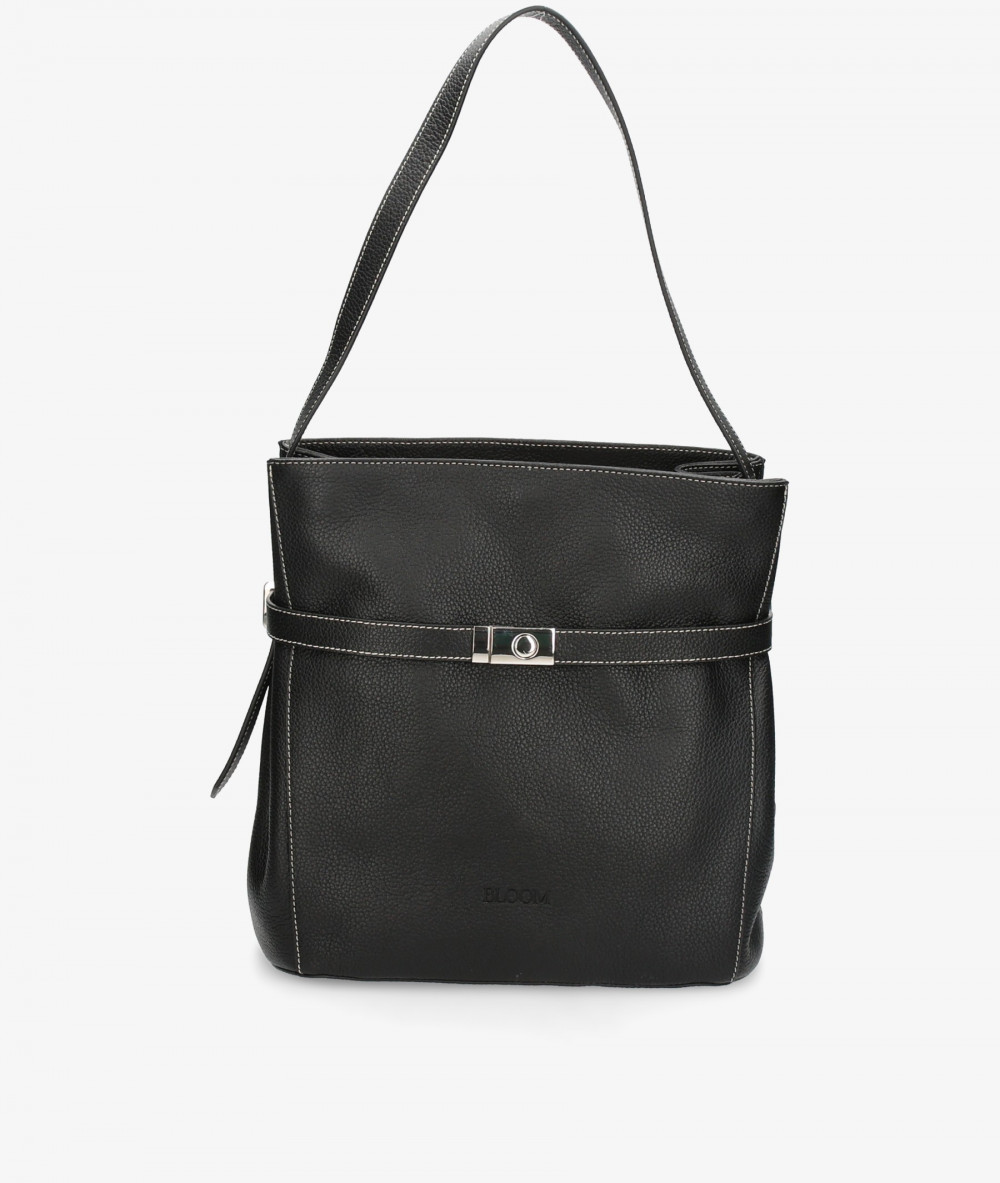 Bolso de piel BLOOM LIVIA BLACK en negro
