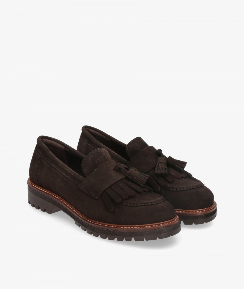 Mocasines BLOOM 1050 NEW ALICE  en serraje marrón