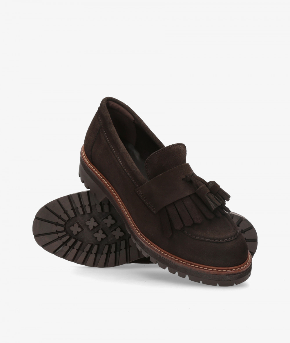 Mocasines BLOOM 1050 NEW ALICE  en serraje marrón