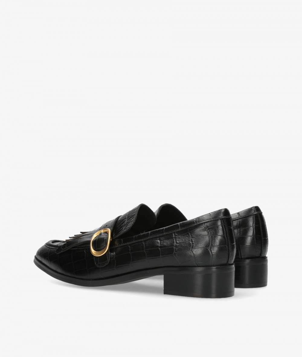 Stephen Allen Loafers LAUR-45  29575-10 in black croc print